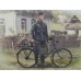 German soldier-bicyclist