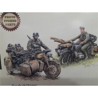 German Motorcycle Troops on the Move