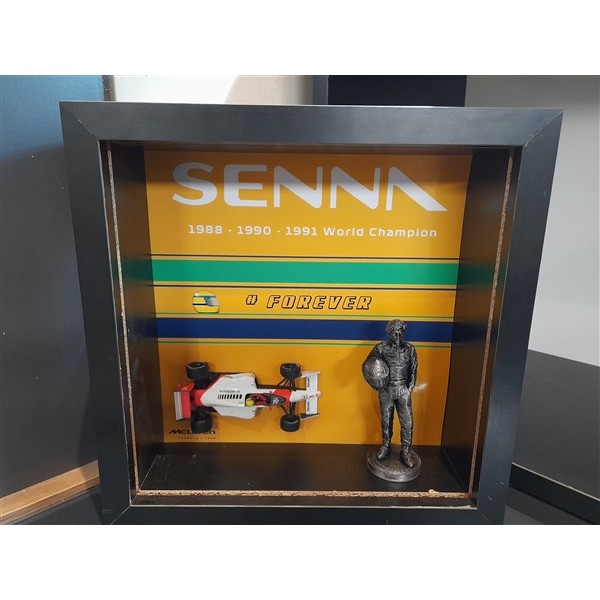 AYRTON SENNA-ÇERÇEVELİ/FİGÜRLÜ & ARAÇLI/