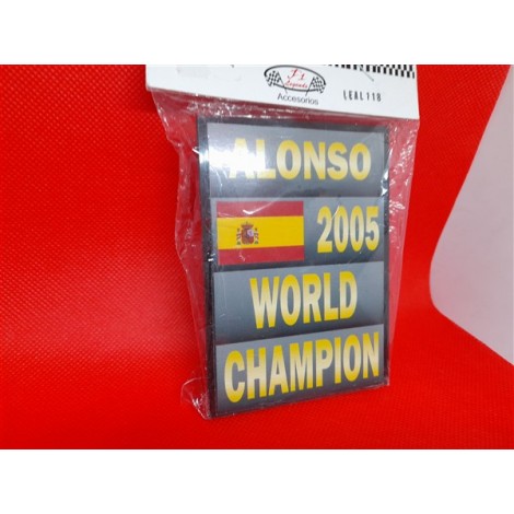 FERNANDO ALONSO PİT BOARD-1/18 ÖLÇEK