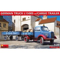 GERMAN TRUCK L1500S w/ CARGO TRAILER
