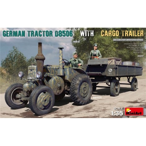 GERMAN TRACTOR D8506 with CARGO TRAILER